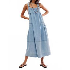 Free People Light Blue Midi Dress